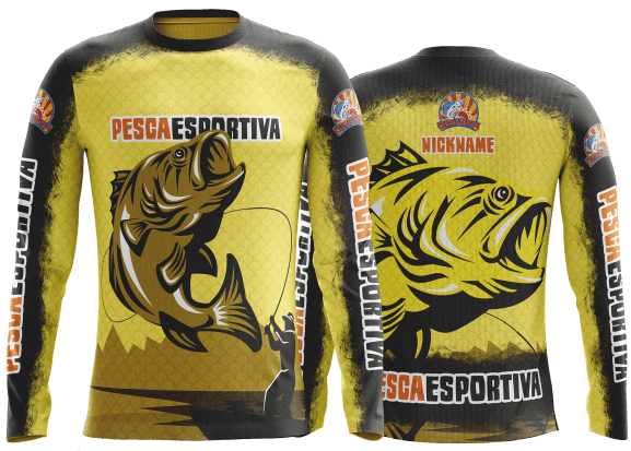 modelo de camisa de pesca personalizado
