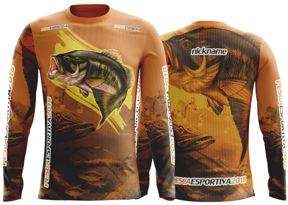 camisa de pesca esportiva