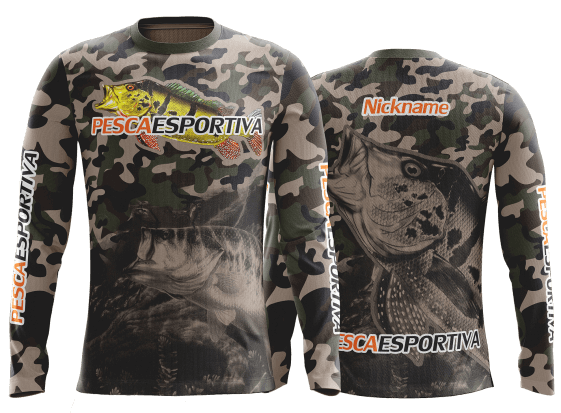 camisa de pesca personalizada