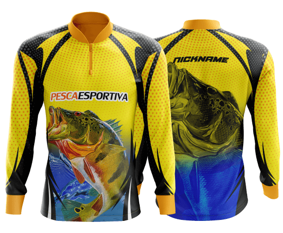 modelo de camisa de pesca personalizado