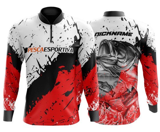 modelo de camisa de pesca personalizado