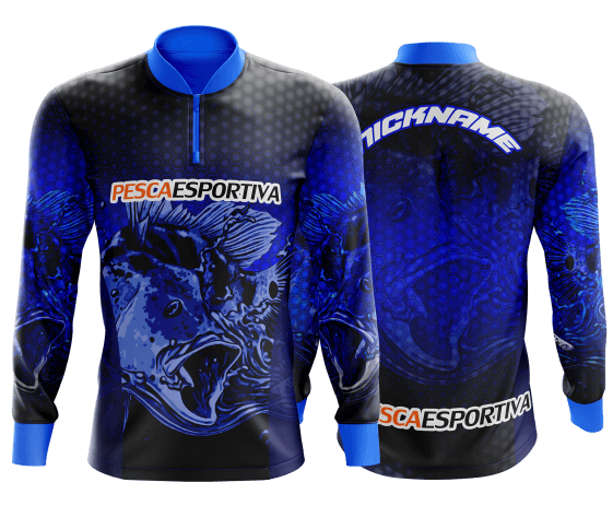 modelo de camisa de pesca personalizado