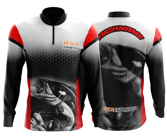 modelo de camisa de pesca personalizado