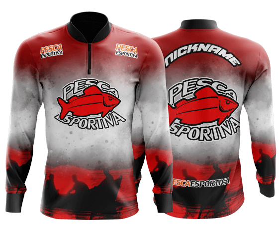 modelo de camisa de pesca personalizado