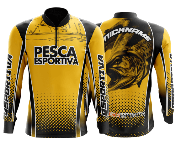 modelo de camisa de pesca personalizado