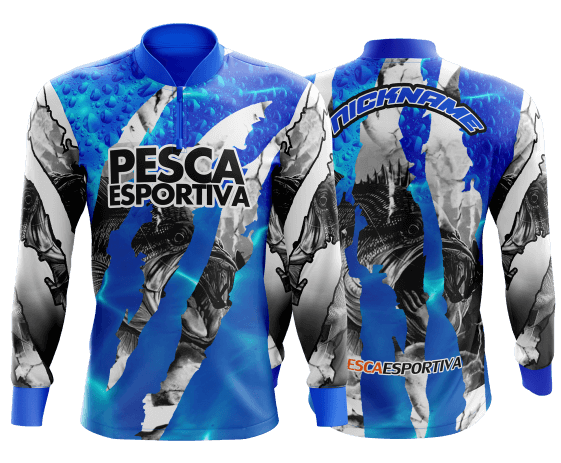 modelo de camisa de pesca personalizado