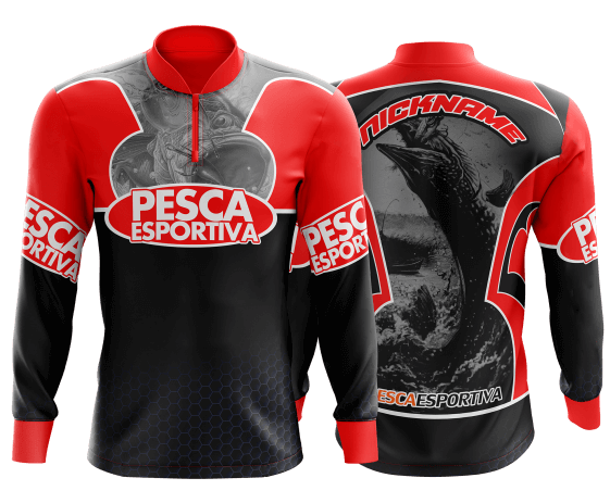 modelo de camisa de pesca personalizado