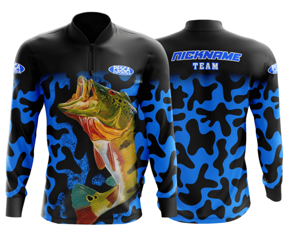modelo de camisa de pesca personalizado