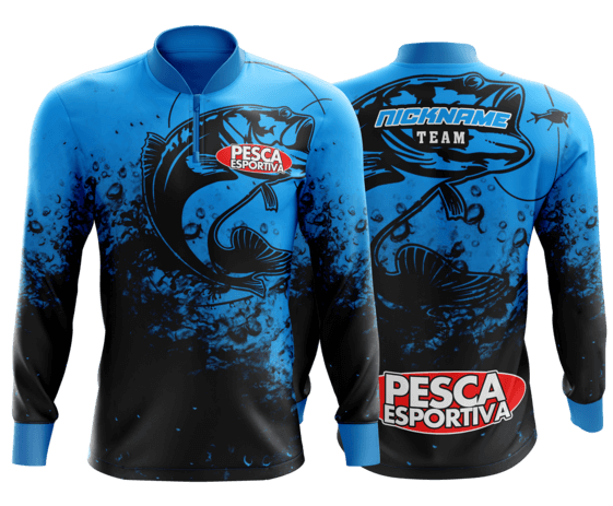 modelo de camisa de pesca personalizado
