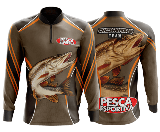 modelo de camisa de pesca personalizado