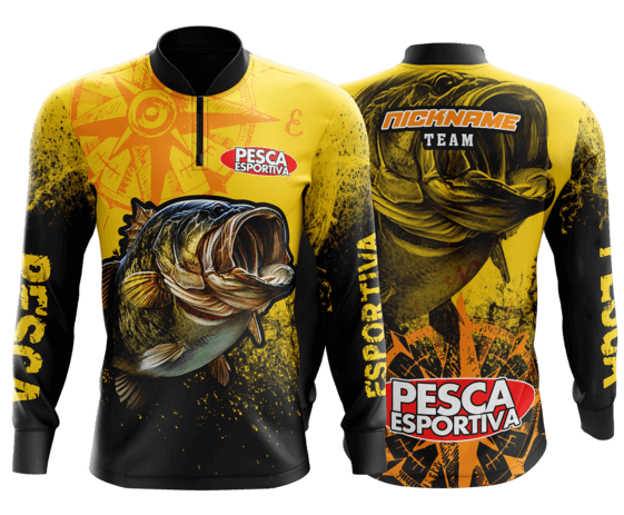 modelo de camisa de pesca personalizado