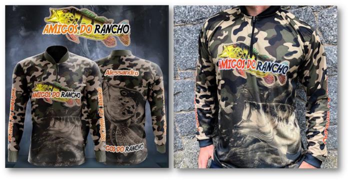 camisa de pesca personalizada