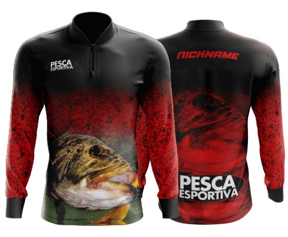modelo de camisa de pesca personalizado