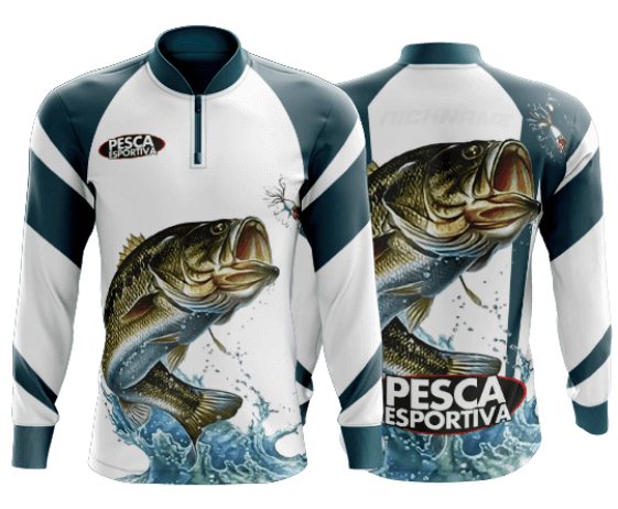 modelo de camisa de pesca personalizado