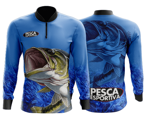 modelo de camisa de pesca personalizado