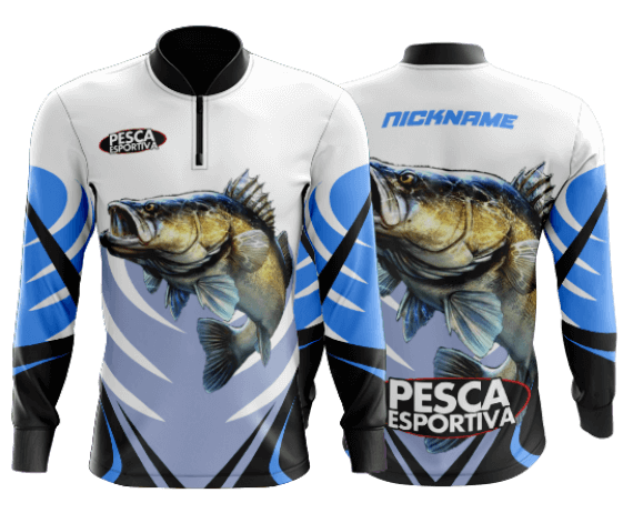 modelo de camisa de pesca personalizado