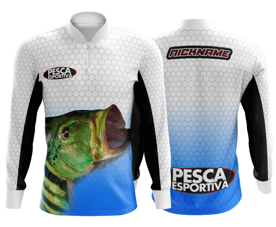 modelo de camisa de pesca personalizado